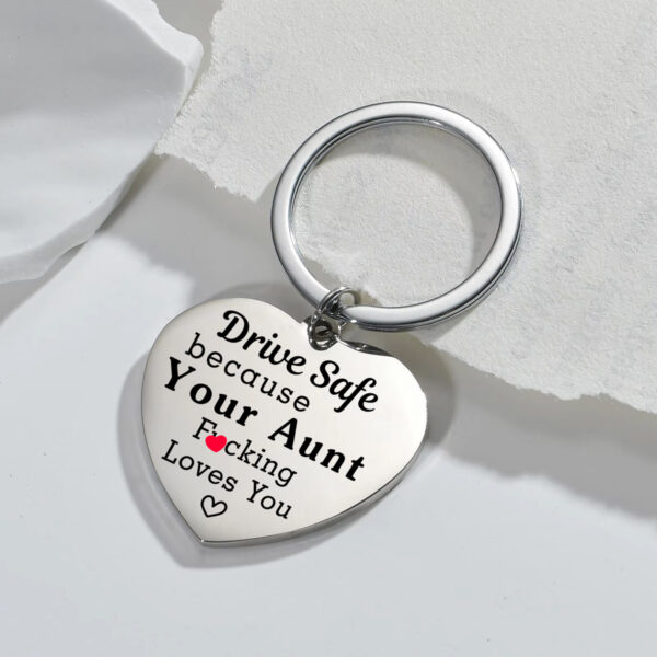 Funny Keychain for Nephew Niece From Auntie