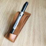 Leather Fountain Pen Holder, Pen Stand for Desk, Office Pen Stand Supplies Accessorie